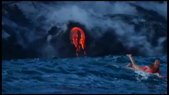 Alison Teal Tries Surfing Hawaii Volcano Eruption