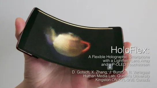 HoloFlex_ Holographic, flexible smartphone projects princess Leia into the palm of your hand