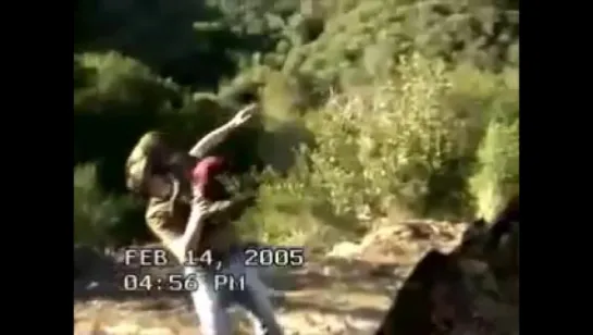 ALIEN attacks and kills 2 hikers. Live Footage. wmv.