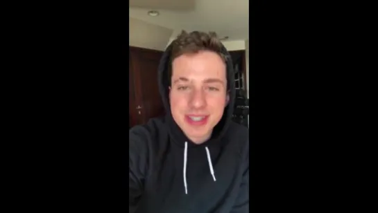 Charlie Puth saying hello to vk-users