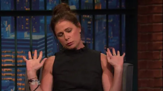 Maura Tierney Sexy - Late Night With Seth Meyers (2015)