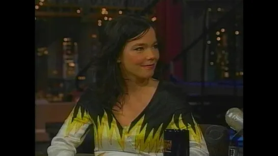 Björk interview on David Letterman show (2001)