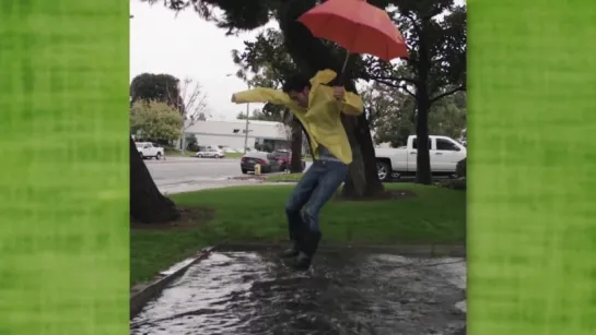 Jumping in giant puddles