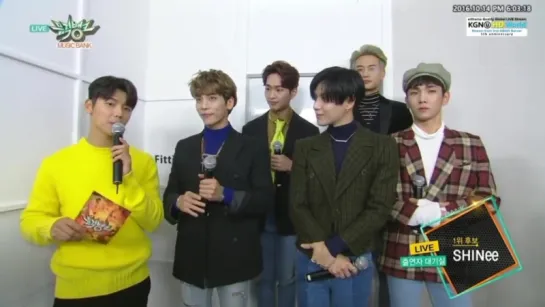 161014 SHINee (샤이니) - Interview  Music Bank