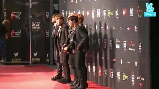 `RED CARPET` 151202 | Bangtan @ Красная дорожка Mnet Asian Music Awards 2015