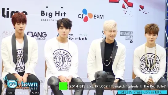 `VIDEO` 141219 | Bangtan @ Press Con BTS LIVE TRILOGY in Bangkok