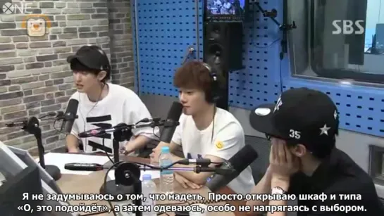 [РУС.САБ] 150623 EXO (Chanyeol, Chen, Sehun) Choi Hwa Jungs Power Time Radio