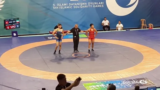 گزارش کشتی فینال حسین ابوذری در مقابل حریف قرقیز 70KG🤼♂️ 🥈 کشور های اسلامی 202