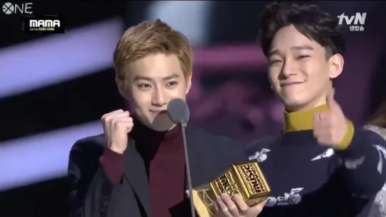 [РУС.САБ] 151202 EXO MAMA 2015 Best Male Group