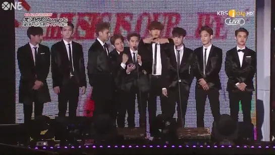 [РУС.САБ] 150128 EXO Gaon Chart Singer of the Year 2nd Quarter