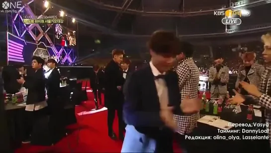 [РУС.САБ] 150122 EXO Seoul Music Awards iQiYi Popularity Award Speech Cut