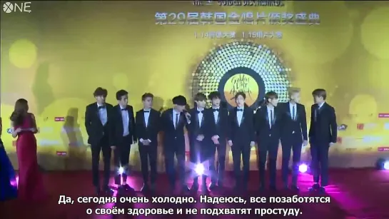 [РУСС.САБ] 150115 Golden Disk Awards EXO Red carpet