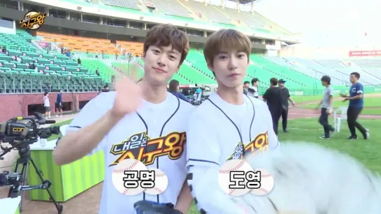 160912 Doyoung (NCT) & Gongmyung (5urprise) @ 'Pitch King' Backstage