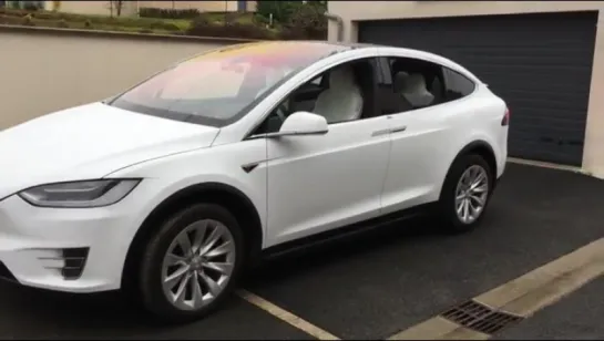 Специальная прошивка к Рождеству на Tesla Model X