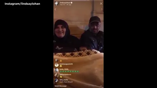 Woman strikes Lindsay Lohan live on Instagram during.