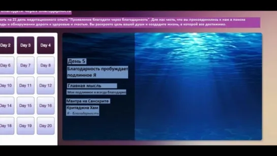 День 5. Благодарность пробуждает подлинное Я. Опра Уинфри и Дипак Чопра 21 день медитаций. Благодарность.