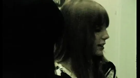 Pamela Courson and Dorothy Fujikawa backstage