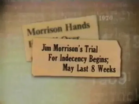 Jim Morrison on KERO-TV Channel 23 - Bakersfield Civic Auditorium (Mechanics Bank Theater and Convention Center) 21.08.1970