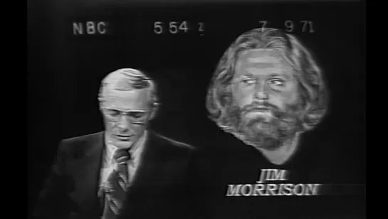 Jim Morrison Death Announcement CBS & NBS Television - New York 09.07.1971