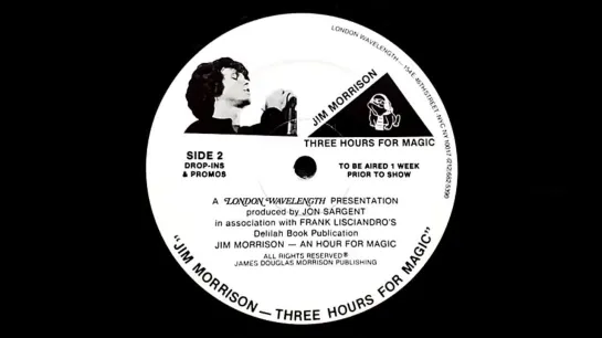 Jim Morrison - Three Hours For Magic - Promo Record