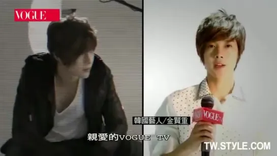 Kim Hyun Joong - VOGUE Taiwan Shooting August 2009