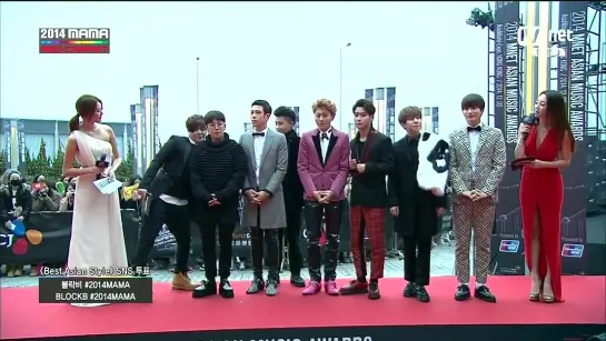 141203 2014 MAMA :: Block B at Red Carpet