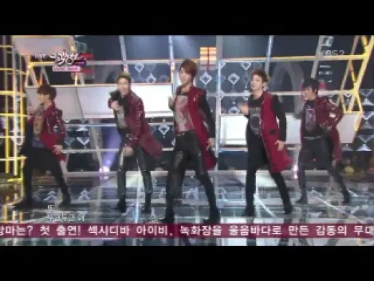 [PERF][13.01.11] BOYFRIEND’s “Standing With U” + “I Yah” @ Music Bank’s Comeback Stage!