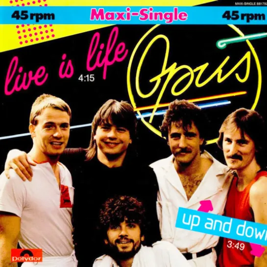 OPUS - Live Is Life - Original Video 1985 Eurodance 90-х