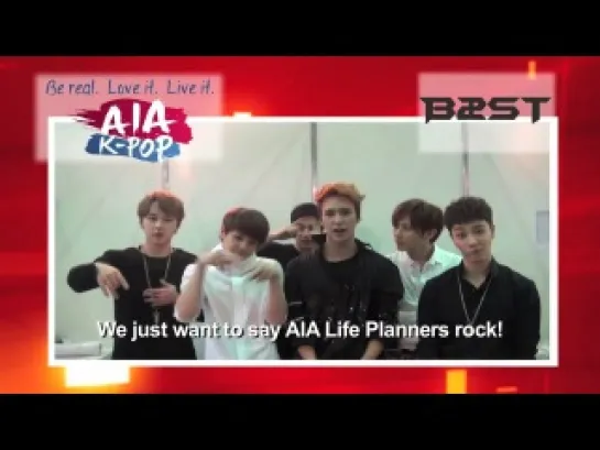 [CLIP] 2.06.2013 BEAST - Greeting Message to AIA Life Planners