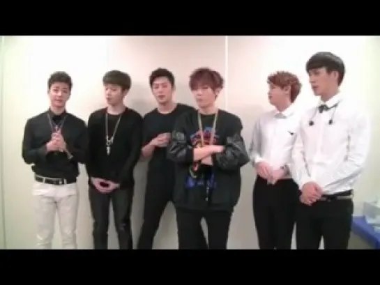 [CLIP] 24.02.2013 BEAST - Greeting Message for United Cube Concert in Yokohama