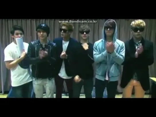 [CLIP] 21.03.2012 BEAST's Congratulatory Message For CUBE's New Boy Group BtoB