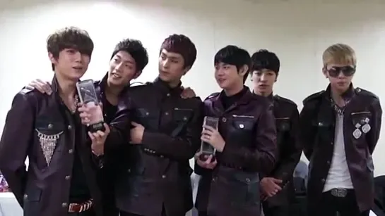 [CLIP] 24.11.2011 MelOn Music Awards - Artist of the Year Award - BEAST Message to B2UTYs