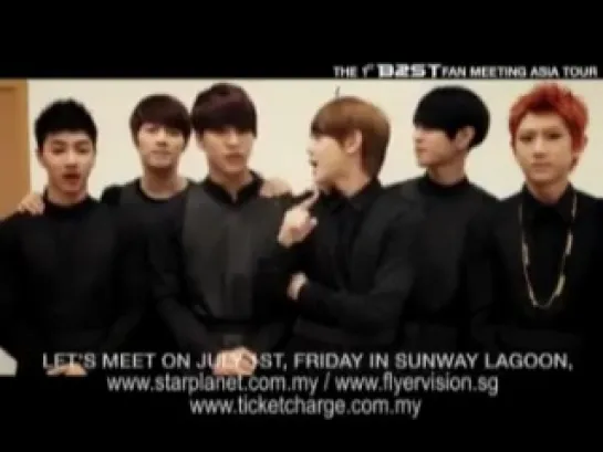 [CLIP] 10.06.2011 BEAST - Message to Malaysian Fans