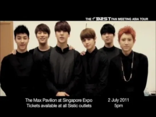 [CLIP] 27.05.2011 BEAST - Message to Singapore Fans