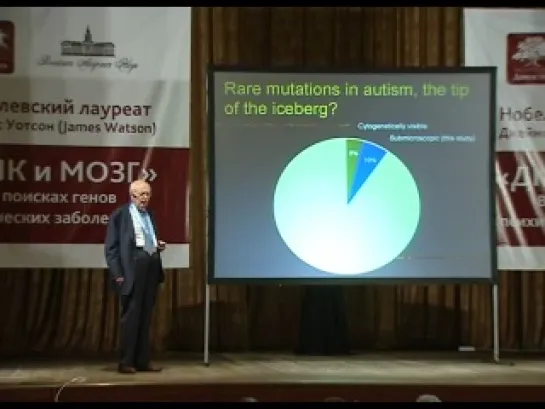 "ДНК и мозг". В поисках генов психических заболеваний. Лауреат Нобелевской премии James Watson (2008)