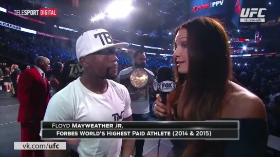 Floyd Mayweather Weigh-in Interview  Weigh-in Mayweather vs. McGregor