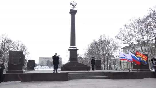 Торжественный митинг «Я сердцем своим говорю: спасибо, солдат!» на площади Выборгских полков