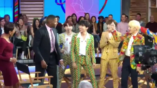 180926 Бантан на съёмках шоу «Good Morning America»