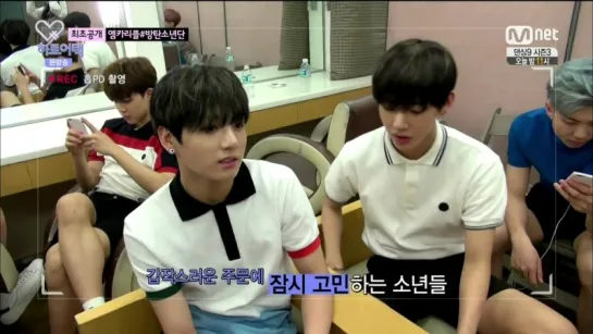 `BACKSTAGE` 150515 | Bangtan - Heart a Tag @ Music Bank