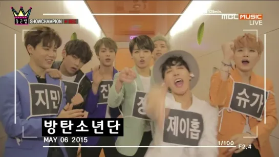 `BACKSTAGE` 150506 | Bangtan @ Show Champion