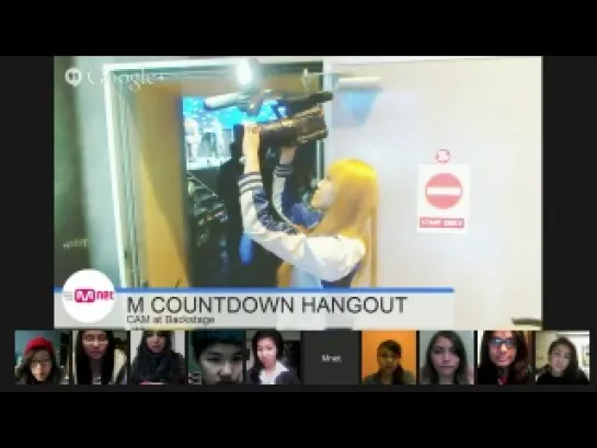 BACKSTAGE | 140306 | BTS - HANGOUT CAM @ M!Countdown