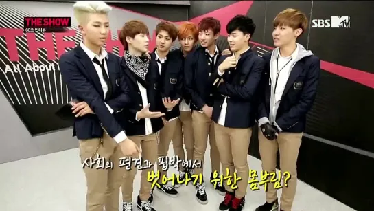 BACKSTAGE | 140225 | BTS - 60s Interview @ MTV The Show