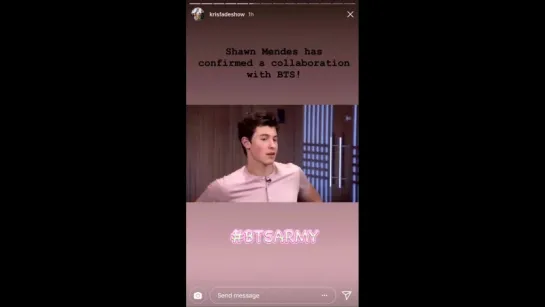 shawn mendes about collab with bts