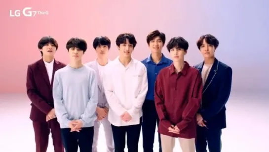 LG mobile global greeting video of BTS