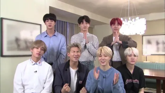 `VIDEO MESSAGE`  BTS Early Christmas Present Greetings for Upcoming Japanese Music Station Performance.