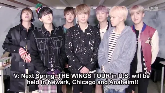 `VIDEO MESSAGE` 2017 BTS Live Trilogy Episode III - The Wings Tour in the US.