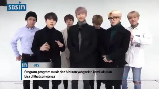 `VIDEO MESSAGE` BTS Message for SBS Indonesia's Opening (D-18).