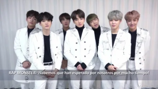 `VIDEO MESSAGE` BTS greetings to ARMYs in Chile for their WINGS Tour.