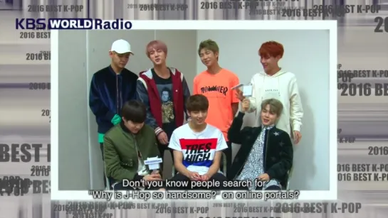 `VIDEO MESSAGE` 2016 KBS World Radio Best Boy Group & Best Song.