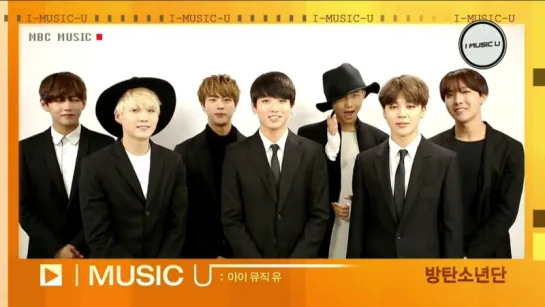 `VIDEO MESSAGE` I MUSIC U MBC MUSIC 방탄소년단 (BTS)